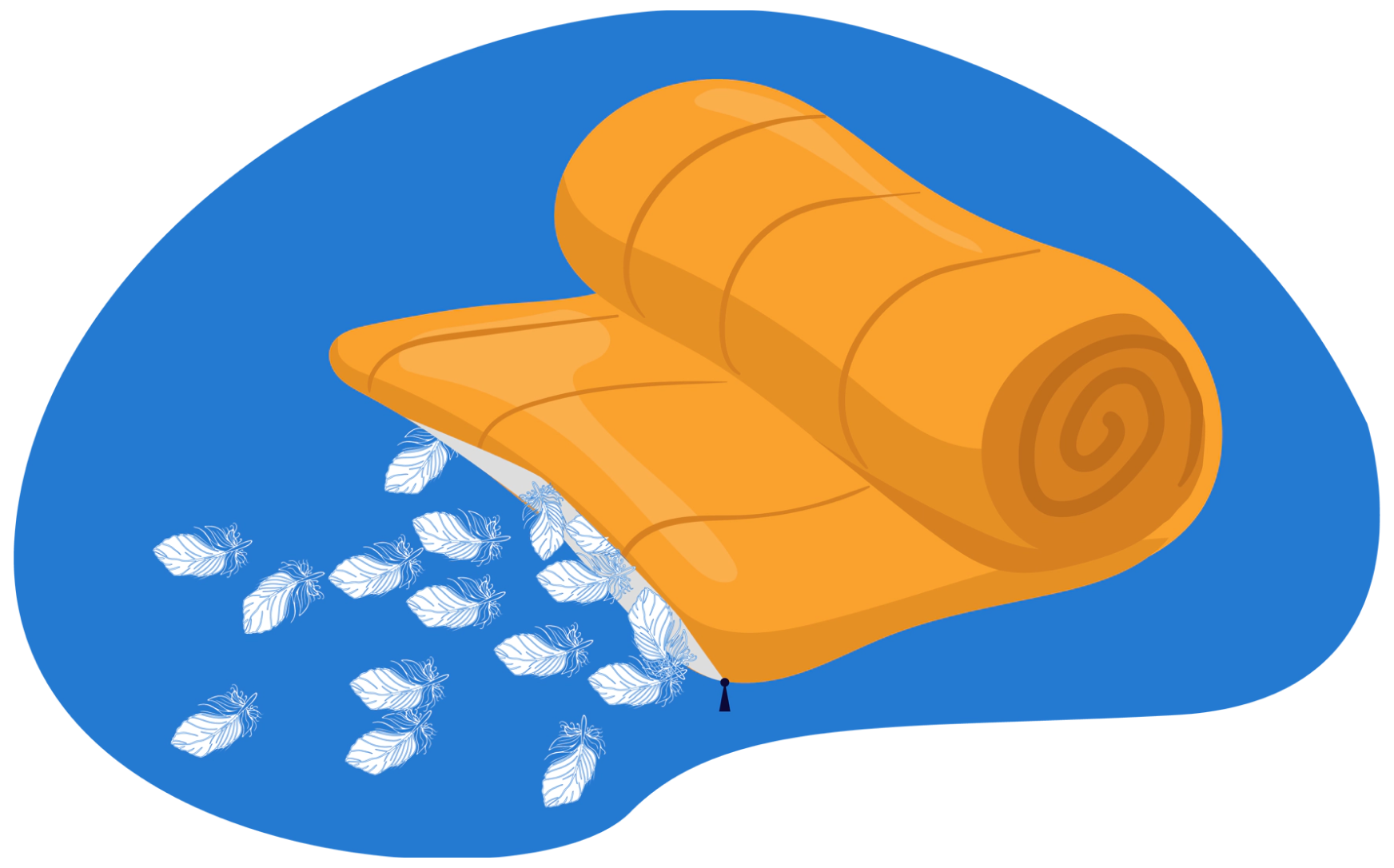 materiales sleeping bag